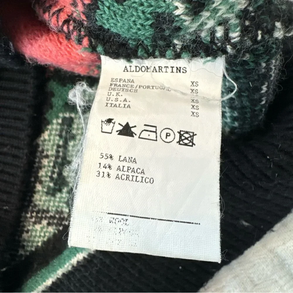 Anthropologie Aldomartins Nieves Sweater Pink Nordic Wool Alpaca XS